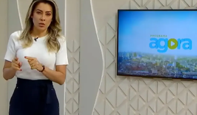 A apresentadora estava no comando do programa Agora. Foto: Reprodução