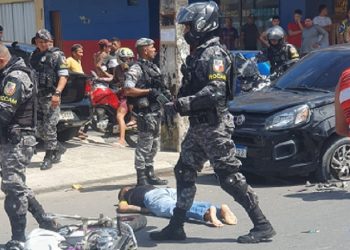 O homem foi atendido pelo 14º DIP após ser atendido pelo Samu. Foto: Reprodução