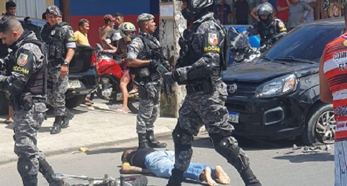 O homem foi atendido pelo 14º DIP após ser atendido pelo Samu. Foto: Reprodução