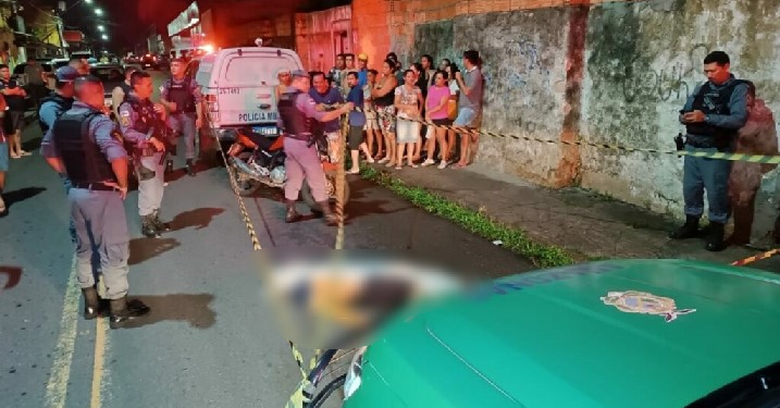 O crime ocorreu na noite desta quarta-feira (25), quando a vítima voltava de uma padaria. Foto: Reprodução