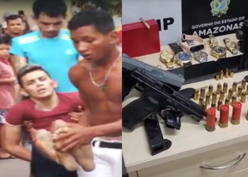 Um dos criminosos reagiu e foi baleado. Foto: Reprodução