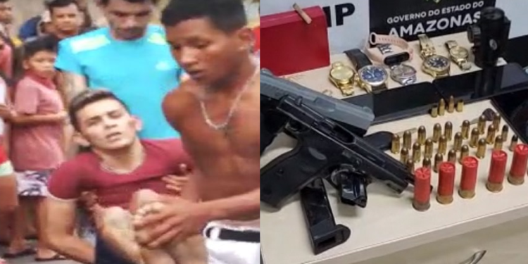 Um dos criminosos reagiu e foi baleado. Foto: Reprodução