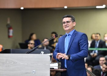 O chefe do Executivo municipal destacou grandes obras, como os dois novos complexos viários na cidade. Foto: Dhyeizo Lemos  / Semcom