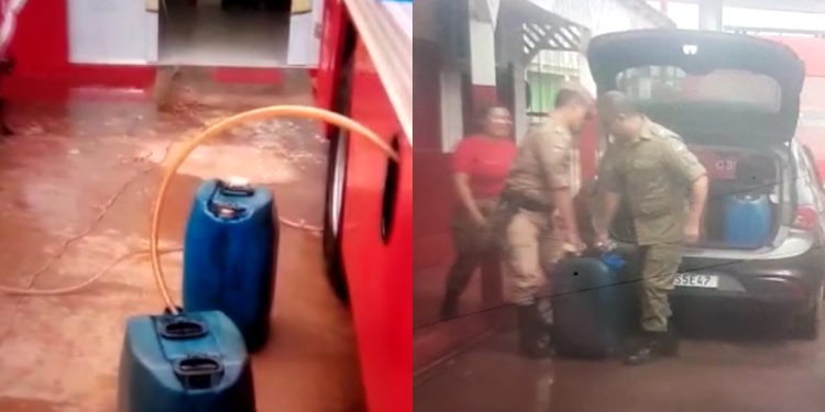 Bombeiros são flagrados desviando combustível de viaturas
