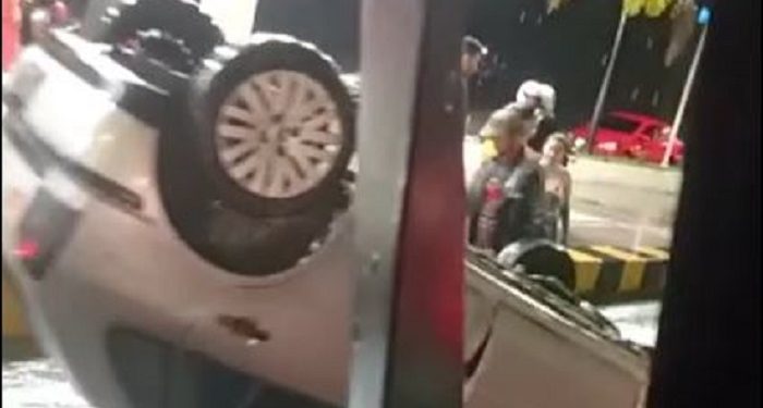 O acidente ocorreu na madrugada deste domingo (19). Foto: Reprodução