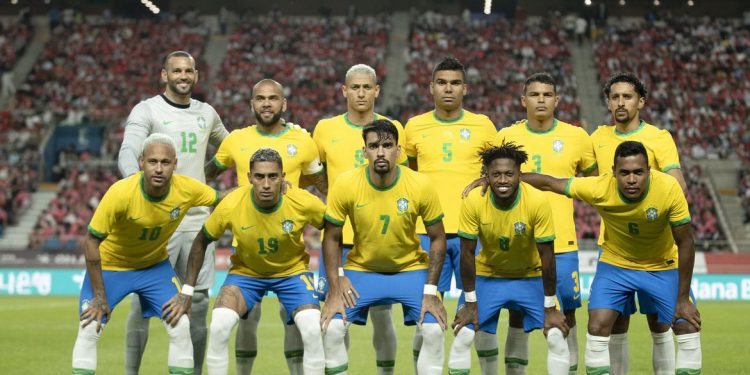 Pela primeira vez na história o Brasil será representado pela cor verde na camisa. Foto: Lucas Figueiredo/CBF