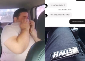 O passageiro acabou sendo levado para a delegacia após a proposta. Foto: Reprodução