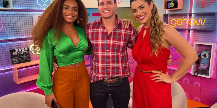 A entrevista foi conduzida por Vivian e Patrícia Ramos, tendo a amazonense como destaque. Foto: Reprodução/Gshow