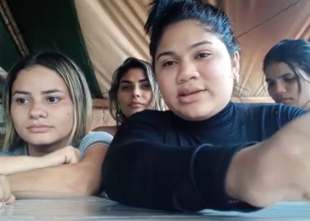 As mulheres pediram ajuda para sair da região. Foto: Reprodução/Instagram