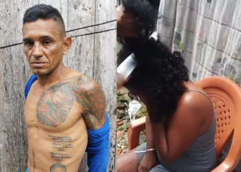 O homem foi preso se escondendo no telhado de casa. Foto: Reprodução