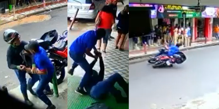 O crime ocorreu na frente de uma ótic do Grande Vitória, na Zona Leste de Manaus. Foto: Reprodução