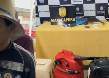 O crime ocorreu em Manacapuru, no meio do rio, na tarde de segunda-feira (6). Foto: Reprodução