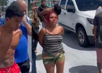 Os suspeitos foram encaminhados para a DEHS, na Zona Leste. Foto: Reprodução