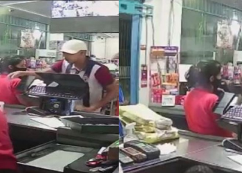 O crime aconteceu na noite desta sexta-feira (24) e foi gravado por câmeras de segurança. Foto: Reprodução