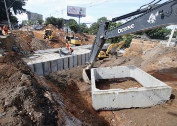 A construção possui 30 metros de extensão. Foto: Márcio Melo / Seminf