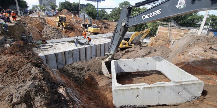 A construção possui 30 metros de extensão. Foto: Márcio Melo / Seminf