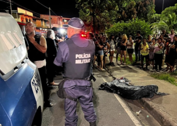 O crime ocorreu na noite desta sexta-feira (17), no bairro Raiz, Zona Sul de Manaus. Foto: Reprodução