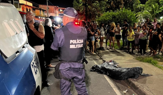 O crime ocorreu na noite desta sexta-feira (17), no bairro Raiz, Zona Sul de Manaus. Foto: Reprodução