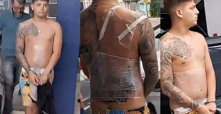 O blogueiro foi preso enquanto fazia uma sessão de tatuagem. Foto: Reprodução