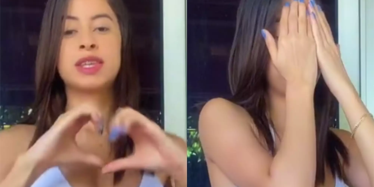 Como é que a morena rebola assim sem ficar com as partes de fora? Ninguém sabe. Foto: Reprodução