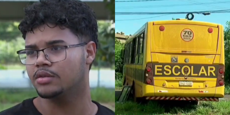 O rapaz de 17 anos não sabe dirigir e assumiu a direção. Foto: Reprodução