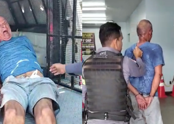 O suspeito foi levado ao 1º Distrito Integrado de Polícia (DIP). Foto: Reprodução