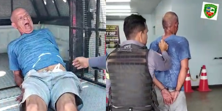 O suspeito foi levado ao 1º Distrito Integrado de Polícia (DIP). Foto: Reprodução