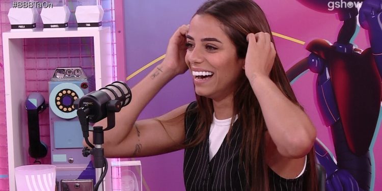 Key foi a escolhida para fazer o intercâmbio entre os realitys. Foto: Reprodução