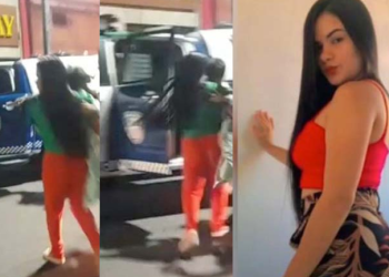 A mulher foi presa em flagrante e ficou em silêncio durante depoimento. Foto: Reprodução