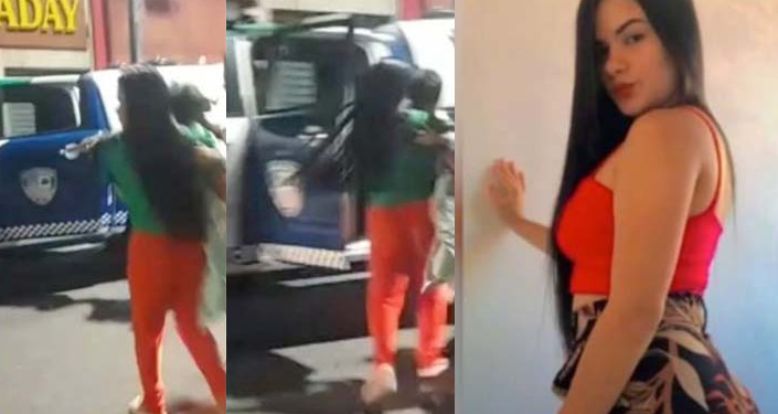 A mulher foi presa em flagrante e ficou em silêncio durante depoimento. Foto: Reprodução