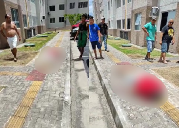 O crime aconteceu na manhã desta sexta-feira (31), perto do estacionamento. Foto: Reprodução