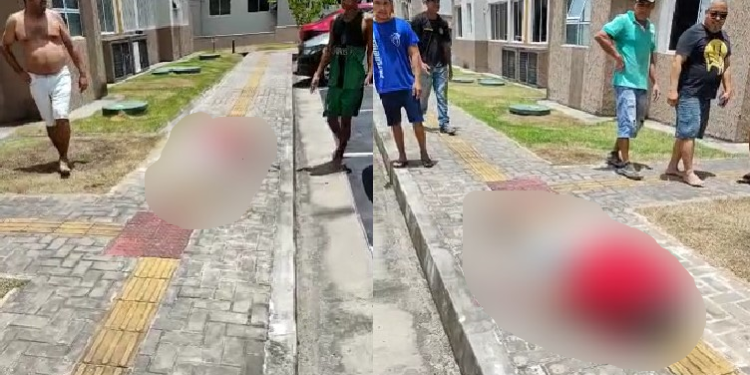 O crime aconteceu na manhã desta sexta-feira (31), perto do estacionamento. Foto: Reprodução