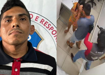 O homem foi filmado por câmeras de segurança. Foto: Reprodução