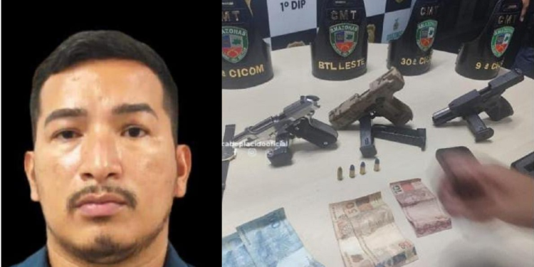 O criminoso foi  levado para o 1⁰  Distrito Integrado de Polícia (DIP). Foto: Reprodução