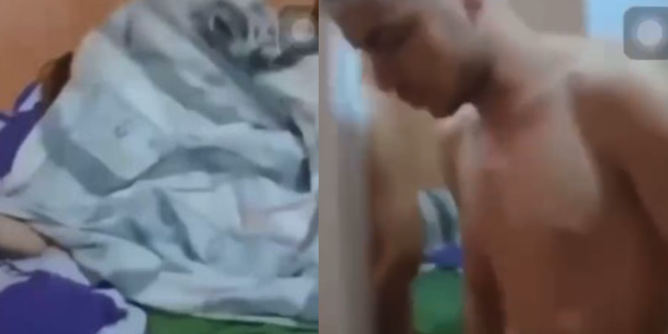 A mulher deu o flagra nos dois e ficou revoltada. Foto: Reprodução