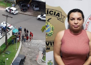 A mulher chegou a ser atingida, mas foi encaminhada ao hospital e sobreviveu. Foto: Reprodução