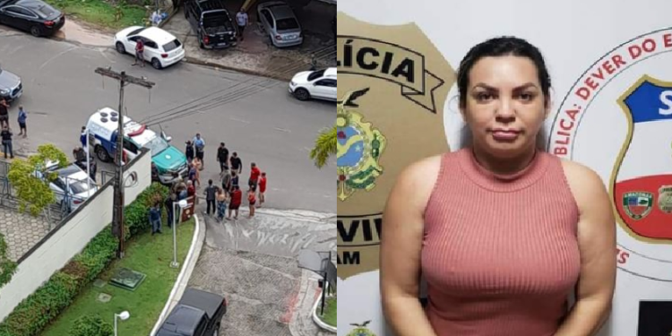 A mulher chegou a ser atingida, mas foi encaminhada ao hospital e sobreviveu. Foto: Reprodução