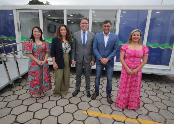 O modelo foi apresentado por Wilson Lima ao governador de Rondônia, Marcos Rocha. Foto: Diego Peres / Secom