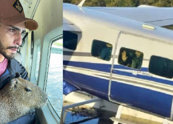 Agenor e Filó foram vistos em avião de pequeno porte indo para Manaus. Foto: Reprodução