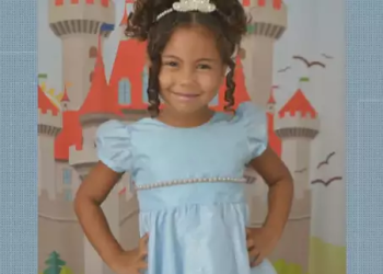 A menina teve 90% do corpo queimado. A mãe segue internada. Foto: Reprodução