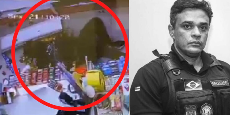 O delegado estava passando férias com a família no Pará e foi morto numa drogaria. Foto: Reprodução