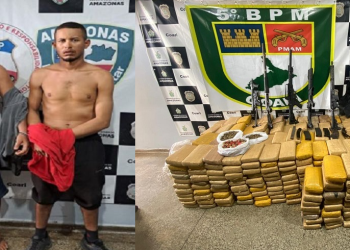 Na ação, dois homens foram detido com o material no bairro Tauá Mirim. Foto: Divulgação