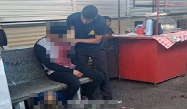 O jovem ficou aguardando o Samu. Foto: Reprodução