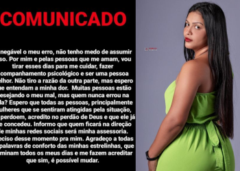 Iris Lins diz que vai passar uns dias cuidando de si. Foto: Reprodução