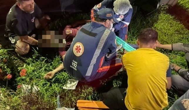 O acidente ocorreu na noite desta quinta-feira (13). Foto: Reprodução