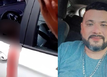 O crime ocorreu na tarde deste domingo (23), em frente ao supermercado Rodrigues, Zona Norte de Manaus. Foto: Reprodução