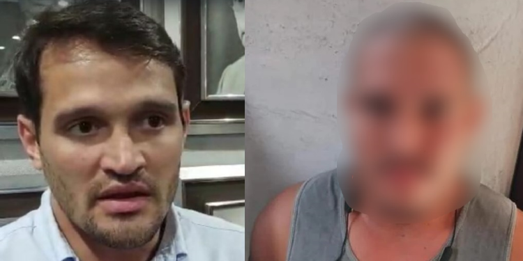 O delegado de Blumenau chegou a conversar com o homem, que se entregou após o crime. Foto: Reprodução