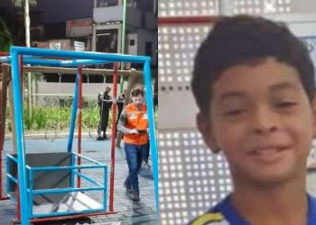 O balanço era adaptado para pessoa com deficiência. Foto: Reprodução