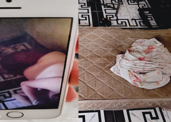 No celular da mulher havia uma foto da vítima amarrada. Foto: Reprodução