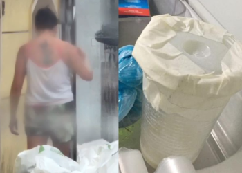 Toda a ação foi filmada por câmeras de segurança. Foto: Reprodução